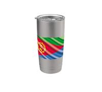 Bandiera Eritrea Stato dell'Eritrea Corno d'Africa Mar Rosso Bicchiere termico in acciaio inox doppia parete