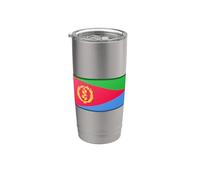 Bandiera Eritrea Stato dell'Eritrea Corno d'Africa Mar Rosso Bicchiere termico in acciaio inox doppia parete