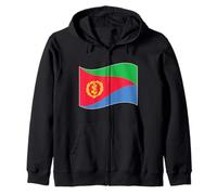 Bandiera Eritrea Stato dell'Eritrea Corno d'Africa Mar Rosso Felpa con Cappuccio
