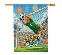 Bandiera esotica 2026 per gatti a pelo corto da 71 x 101 cm, double face, decorativa per esterni, ideale come decorazione per esterni, ideale per proteggere la casa, per lo sport all'aperto, piccola