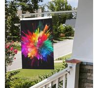 Bandiera esplosione di colore 2 x 3 Ft Outdoor Indoor Primavera Estate Autunno Inverno Giardino Bandiere con Occhiello Verticale Doppio Lato Festività Bandiere Banner per Decorazioni da Cortile