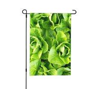Bandiera estiva da giardino bifacciale con lattuga romana fresca, 12x18 pollici, per esterni