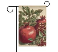 Bandiera estiva da giardino con bacche di melograno su entrambi i lati, 30,5 x 45,7 cm, bandiere da giardino primaverili per il sole, decorazione stagionale per esterni