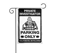 Bandiera estiva da giardino di benvenuto privato investigatore solo parcheggio bandiera da giardino bandiera di benvenuto bandiere da giardino bandiere da giardino di benvenuto