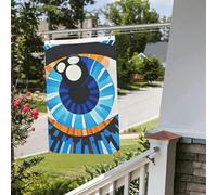 Bandiera Evil Eye, 6 x 90 cm, per interni ed esterni, primavera, estate, autunno, inverno, giardino, bandierine con occhiello, verticali, double face, bandiere per feste per decorazioni da cortile