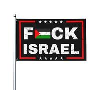 Bandiera "Fanculo Israele, libera la Palestina, salva Gaza", 3x5 piedi, decorazione per esterni e interni, striscione per processione con 2 occhielli