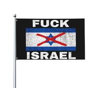 Bandiera "Fanculo Israele, libera la Palestina, salva Gaza", 3x5 piedi, decorazione per esterni e interni, striscione per processione con 2 occhielli
