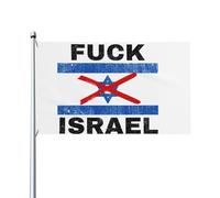Bandiera "Fanculo Israele, libera la Palestina, salva Gaza", 3x5 piedi, decorazione per esterni e interni, striscione per processione con 2 occhielli