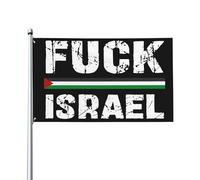 Bandiera "Fanculo Israele, libera la Palestina, salva Gaza", 3x5 piedi, decorazione per esterni e interni, striscione per processione con 2 occhielli
