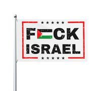 Bandiera "Fanculo Israele, libera la Palestina, salva Gaza", 3x5 piedi, decorazione per esterni e interni, striscione per processione con 2 occhielli