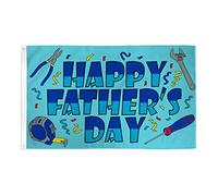 BANDIERA FELICE FESTA DEL PAPÀ 90x60cm - BANDIERA FESTA DEL BABBO - HAPPY FATHER'S DAY 60 x 90 cm - AZ FLAG