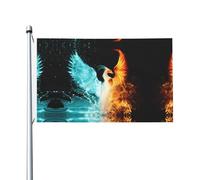 Bandiera festiva su entrambi i lati, 9 x 1,5 m, bella fenice stampata con occhielli, adatta per decorazioni per la casa e l'esterno