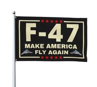 Bandiera Fighter Jet Pro - Fai volare di n l'America, striscione da esterno 4x6 piedi per giardino o prato