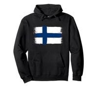 Bandiera Finlandia per Giornata Finlandia o Fiero Finlandese Felpa con Cappuccio