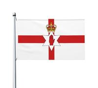 Bandiera Flag Map Of Northern Ireland Appendere Bandiera Verticale Robuste Striscione Da Giardino Per Balcone Prato Esterni 3X5 Ft