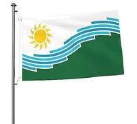 Bandiera Flag Of Spokane, Washington (2021) Bandiera Della Brezza 2 Occhielli Metallici Tessuto Da Esterno Striscione All'Aperto, Per All'Aperto Al Coperto, Balcone, Feste Strada, 90x150cm