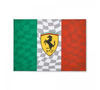 Bandiera Flag Scuderia Ferrari tricolore con Scudetto cm 140 x 100