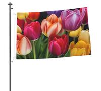 Bandiera floreale da 0,8 x 0,9 m, stampa su entrambi i lati, bandiere da giardino, bandiera da cortile per esterni, bandiere per vacanze, banner regalo con occhielli sfondo fotografico per interni ed
