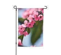 Bandiera floreale da giardino con fiori di ciliegio rosa, stampa 1, 30,5 x 45,7 cm, per tutte le stagioni, decorazione per esterni, spessa, per prati