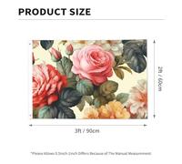 Bandiera floreale vintage 2 x 3 m bandiera da giardino su entrambi i lati bandiere da cortile resistenti allo sbiadimento bandiera per esterni divertente bandiera per vacanze con occhielli in metallo