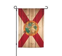 Bandiera Florida con venature del legno, stampa per qualsiasi occasione, giardino, tutte le stagioni, decorazione per cortili e terrazze