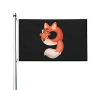Bandiera Fox Number Nine 3x5 piedi, bifacciale, resistente, per esterni, ideale per feste in casa, decorazioni per patio.