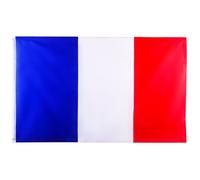 Bandiera francese grande 5x3ft per decorazioni Olimpiadi 2024, grande bandiera della Francia per Giochi Olimpici 2024 Calcio Eventi Sportivi Celebrazione Parata Bar Giardino Decorazioni per feste