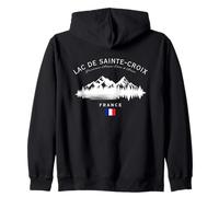 Bandiera francese Lac de Sainte Croix Provenza Alpi Costa Azzurra Felpa con Cappuccio