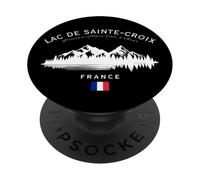 Bandiera francese Lac de Sainte Croix Provenza Alpi Costa Azzurra PopSockets PopGrip Adesivo