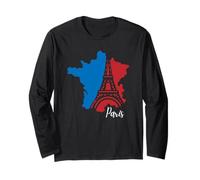 Bandiera Francese Paris Always A Good Idea Francia da Uomo Maglia a Manica