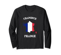 Bandiera Francia invecchiata Chamonix Pride Maglia a Manica