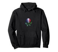 Bandiera Francia Rose Felpa con Cappuccio