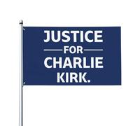 Bandiera FREEDOM Justice for Charlie Kirk 3x5 per esterni, bifacciale, unica, per casa, 3x5 piedi, arazzo FREEDOM Just