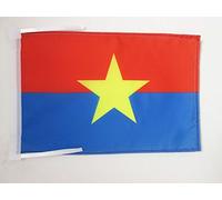 BANDIERA FRONTE DI LIBERAZIONE NAZIONALE DEL VIETNAM DEL SUD 45x30cm - BANDIERINA VIET CONG 30 x 45 cm cordicelle - AZ FLAG