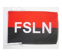 BANDIERA FSLN NICARAGUA 45x30cm - BANDIERINA FRONTE SANDINISTA DI LIBERAZIONE NAZIONALE 30 x 45 cm cordicelle - AZ FLAG