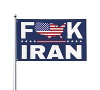 Bandiera Fu-Ck Iran 3x5 Dio benedica la decorazione da parete americana per interni ed esterni, decorazioni per feste, striscioni, decorazioni per la casa e il cortile