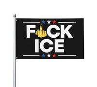 Bandiera Fuck Ice 2x3, arazzo, a forma di striscione, a sostegno degli immigrati, per rendere grande l'America, per decorare il cortile, senza asta portabandiera.