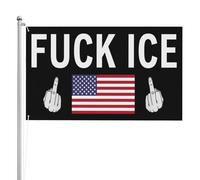 Bandiera Fuck Ice 3x5 piedi, bandiere per decorazioni esterne, cortile e casa, striscioni bifacciali