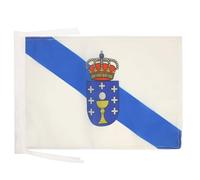 BANDIERA GALIZIA 45x30cm - BANDIERINA GALICIA IN SPAGNA 30 x 45 cm cordicelle - AZ FLAG
