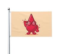 Bandiera Garden Genius Of The Blood Drops Con 2 Occhielli Striscione Robuste Segnali Da Giardino Per La Casa Esterni Camere 3X5 Ft