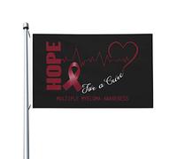 Bandiera Garden Hope For A Heal Multiple Myeloma Awareness Con 2 Occhielli Bandiera Verticale Doppia Faccia Segnali Da Giardino Per Piantone All'Aperto Estate 3X5 Ft