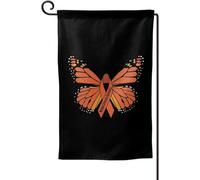 Bandiera Garden Multiple Sclerosis Awareness Butterfly Graphic Resistente Alle Intemperie Bandiera Decorativa Con 2 Occhielli Decorazioni Da Esterno Per Piantone Estate Vacanza 12X18 Inch