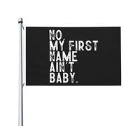 Bandiera Garden No My First Name Ain'T Robuste Bandiera Resistente Alle Intemperie Segnali Da Giardino Per Domestiche Interni Cortile 3X5 Ft