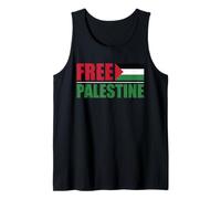 Bandiera Gaza Salva Palestina Libera Distressed Canotta
