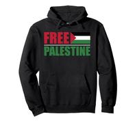 Bandiera Gaza Salva Palestina Libera Distressed Felpa con Cappuccio