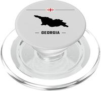 Bandiera georgiana con mappa e nome del paese Georgia PopSockets PopGrip per MagSafe