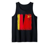 Bandiera Germania Unione Sovietica CCCP Patrimonio URSS Tedesco Canotta