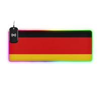 Bandiera Germania Wirel Ricarica Incandescente Tastiera Mouse pad non lavabile Scrittura 89,9 x 39,9 cm Tappetino per Mouse per Scrivania
