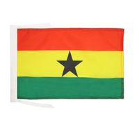 BANDIERA GHANA 45x30cm - BANDIERINA GHANESE 30 x 45 cm cordicelle - AZ FLAG