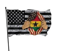 Bandiera Ghana Blood Inside Me Bandiera 9,1 x 1,5 m Bandiere da muro dai colori vivaci e resistenti allo sbiadimento UV per esterni e interni
